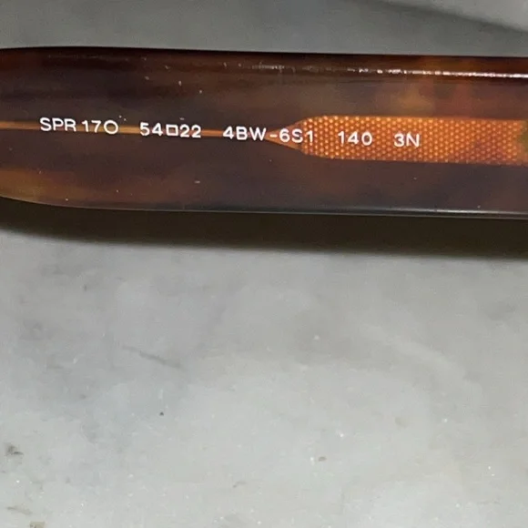 Prada Havana GUC Tortoise Shell Sunglasses w/Case #SPR17O 54/22 Made in Italy - Picture 14 of 16